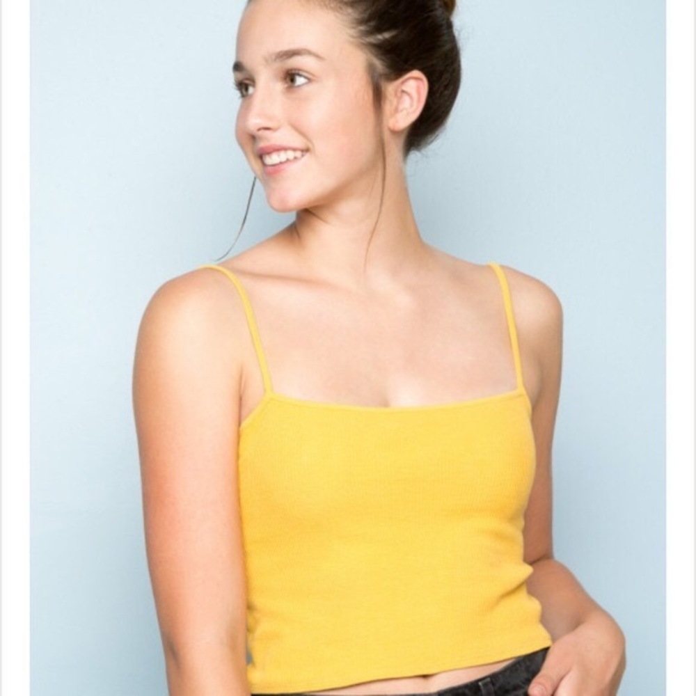 SOLD. Gold brandy Melville crop tank top